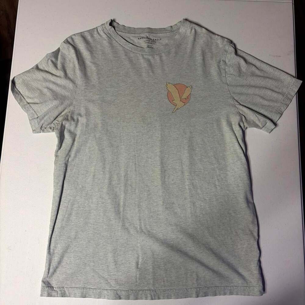 American Eagle Men's Grey T-shirt